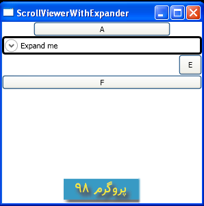 کد قرار دادن StackPanel درون ScrollViewer با wpf و سی شارپ #C